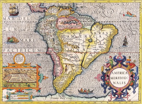 Antique Maps of the WorldThe AmericasHenricus Hondiusc 1630