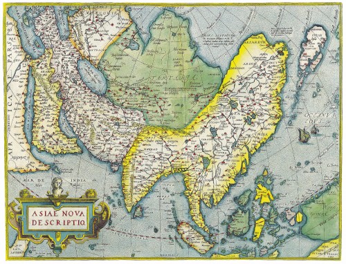 Antique Maps of the WorldMap of AsiaAbraham Orteliusc 1570