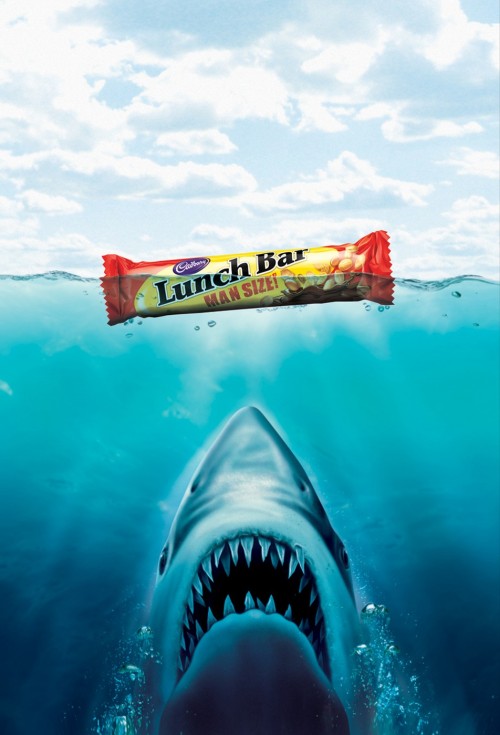 Cadbury Lunch Bar man size JAWS