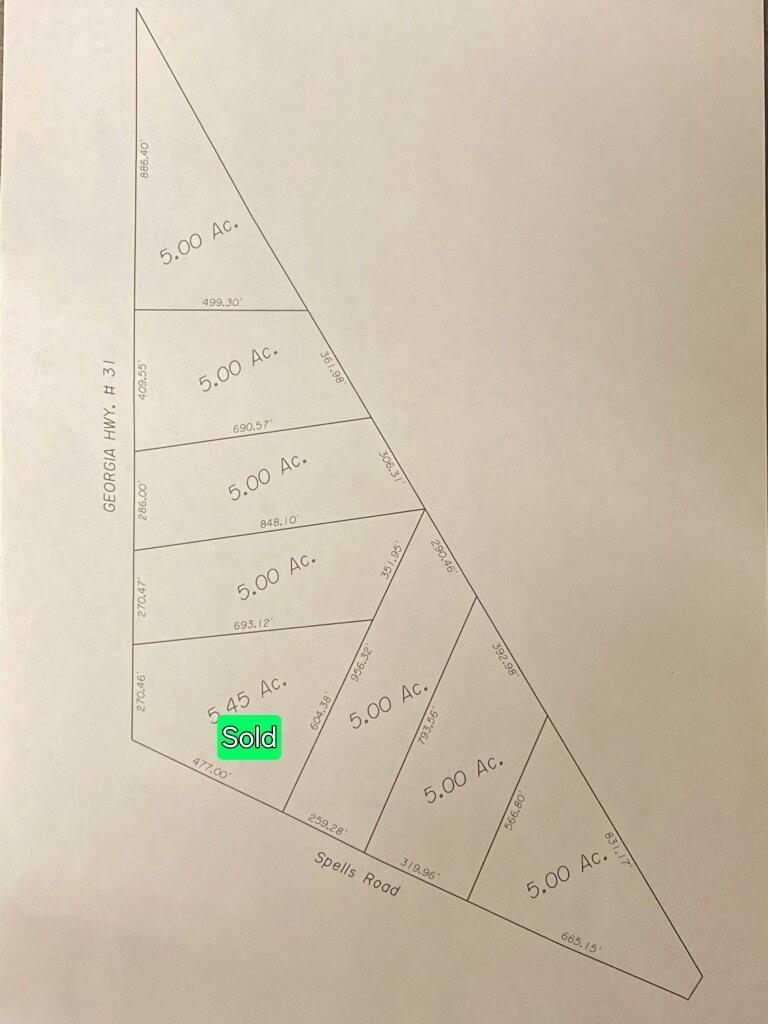 GA Hwy. 31 & Spells Rd. Lakeland Georgia