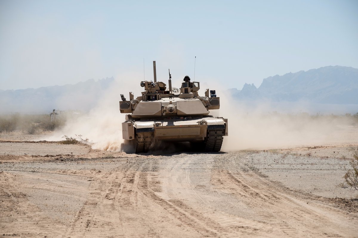 M1 Abrams with Trophy front