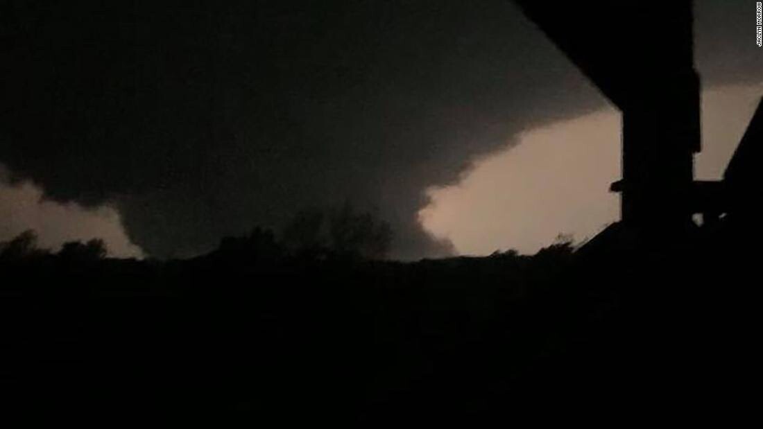 CNN posted this picture of the tornado that hit the capital of Missouri