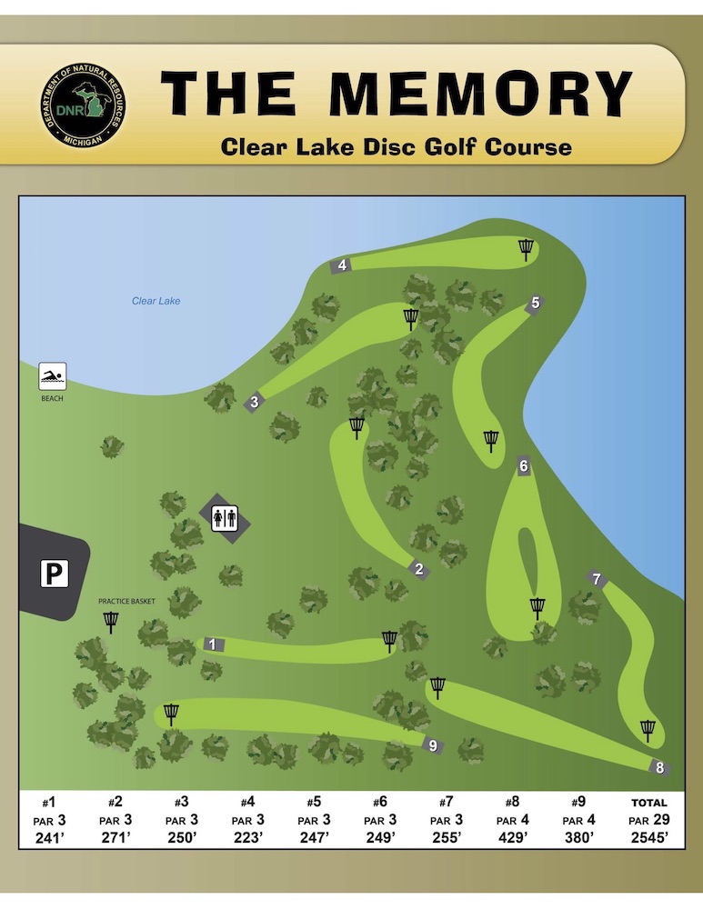Preview image for Clear Lake Disc Golf Map resource