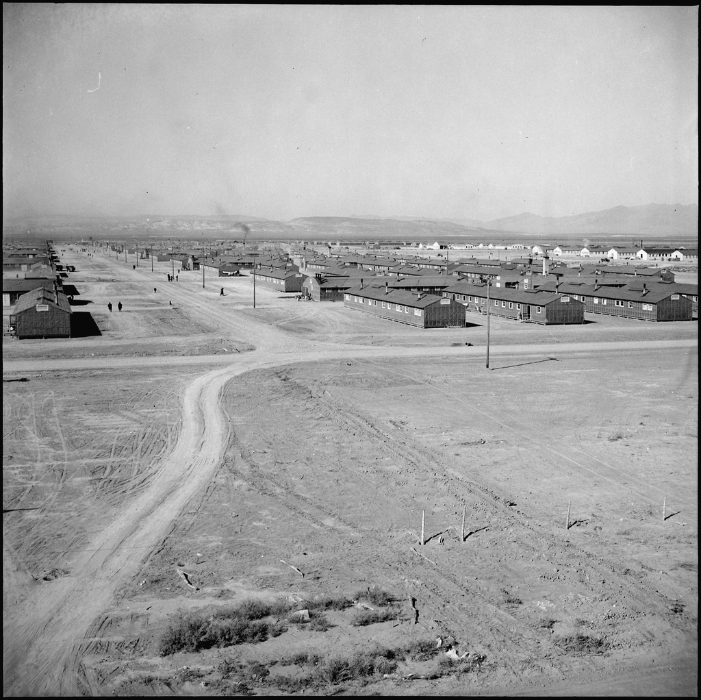 ddr-densho-37-431 — Aerial view of Topaz concentration camp | Densho ...