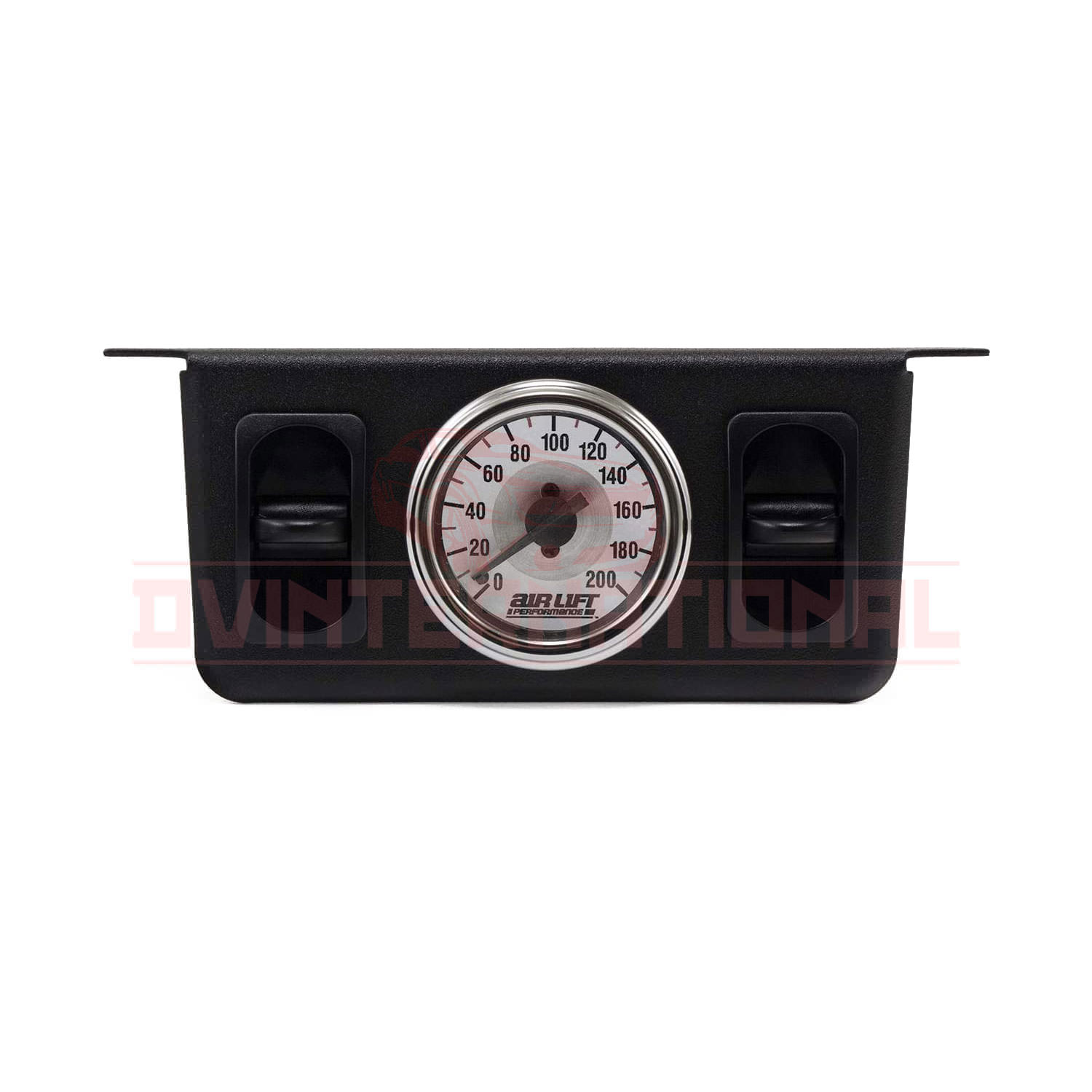 AirLift Dual Needle Gauge with two paddle switches - 200 PSI ARL26229