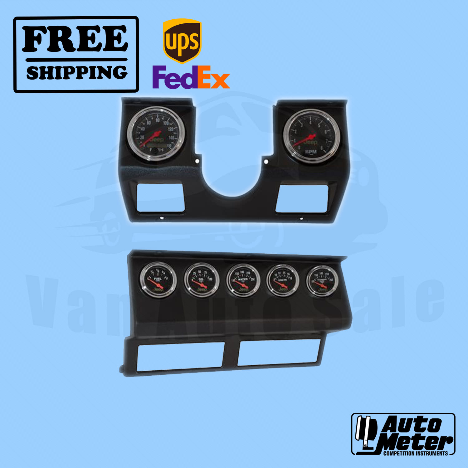 Gauge Kit AutoMeter for JEEP WRANGLER (YJ) 1987-1995 657896885404 | eBay