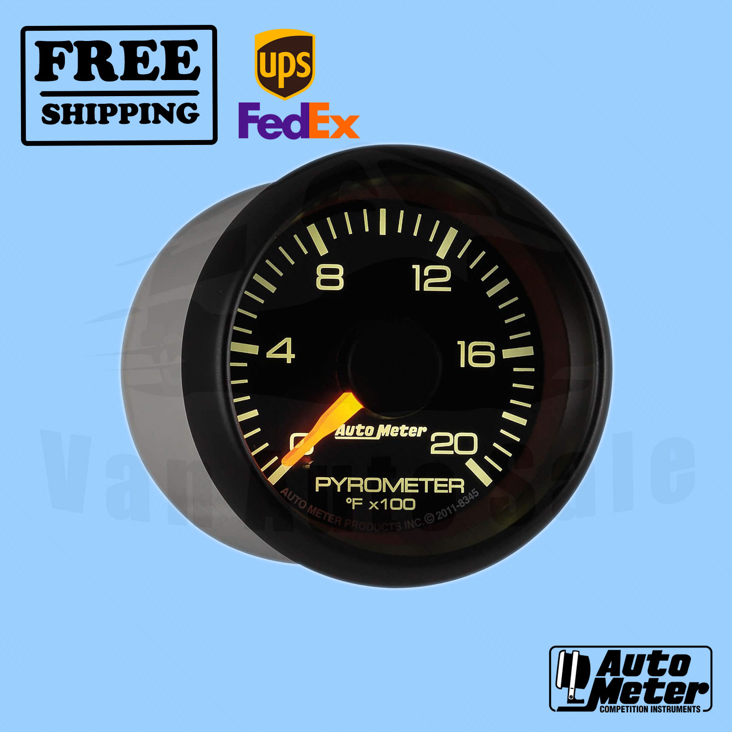 Gauge Pyrometer (EGT) AutoMeter for GMC SIERRA 2500 HD CLASSIC SLT 07 - Picture 1 of 6