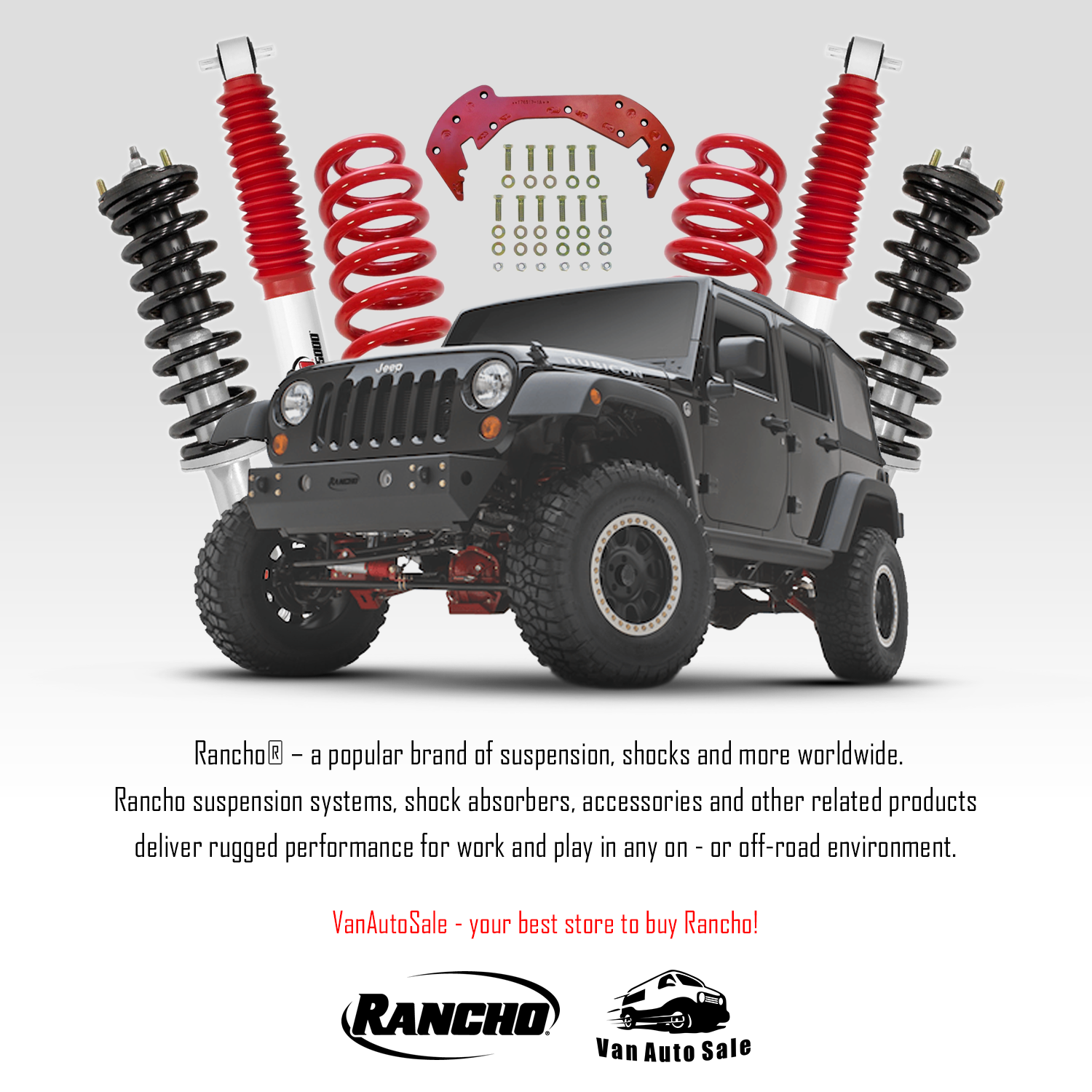 Rancho RS5000X Shocks Rear Pair for 75-90 Chevrolet G20 Van w//1.5/" lift