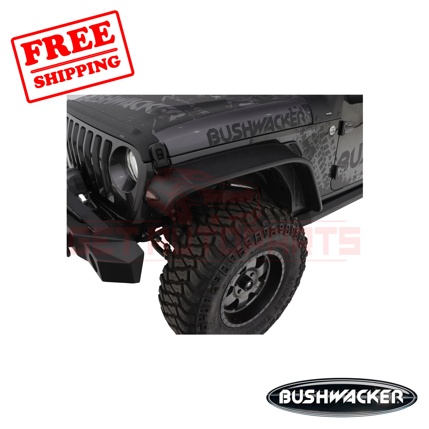 Bushwacker Fender Flare Front For Jeep Gladiator 2020 