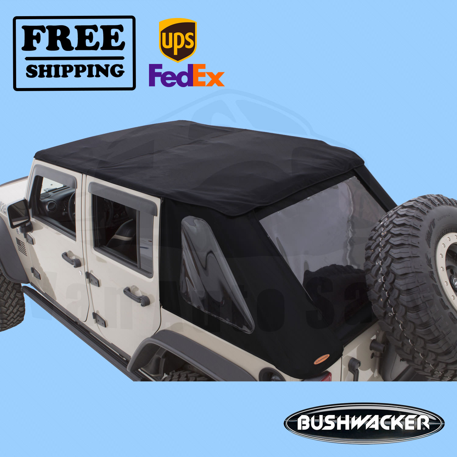 Soft Top Bushwacker fits Jeep Wrangler JK 2018-18 657896964079 | eBay