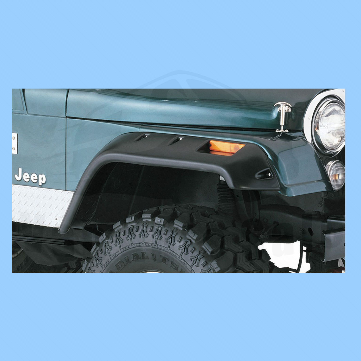 Fender Flare Front Bushwacker for Jeep Cj7 19761986 for sale online eBay