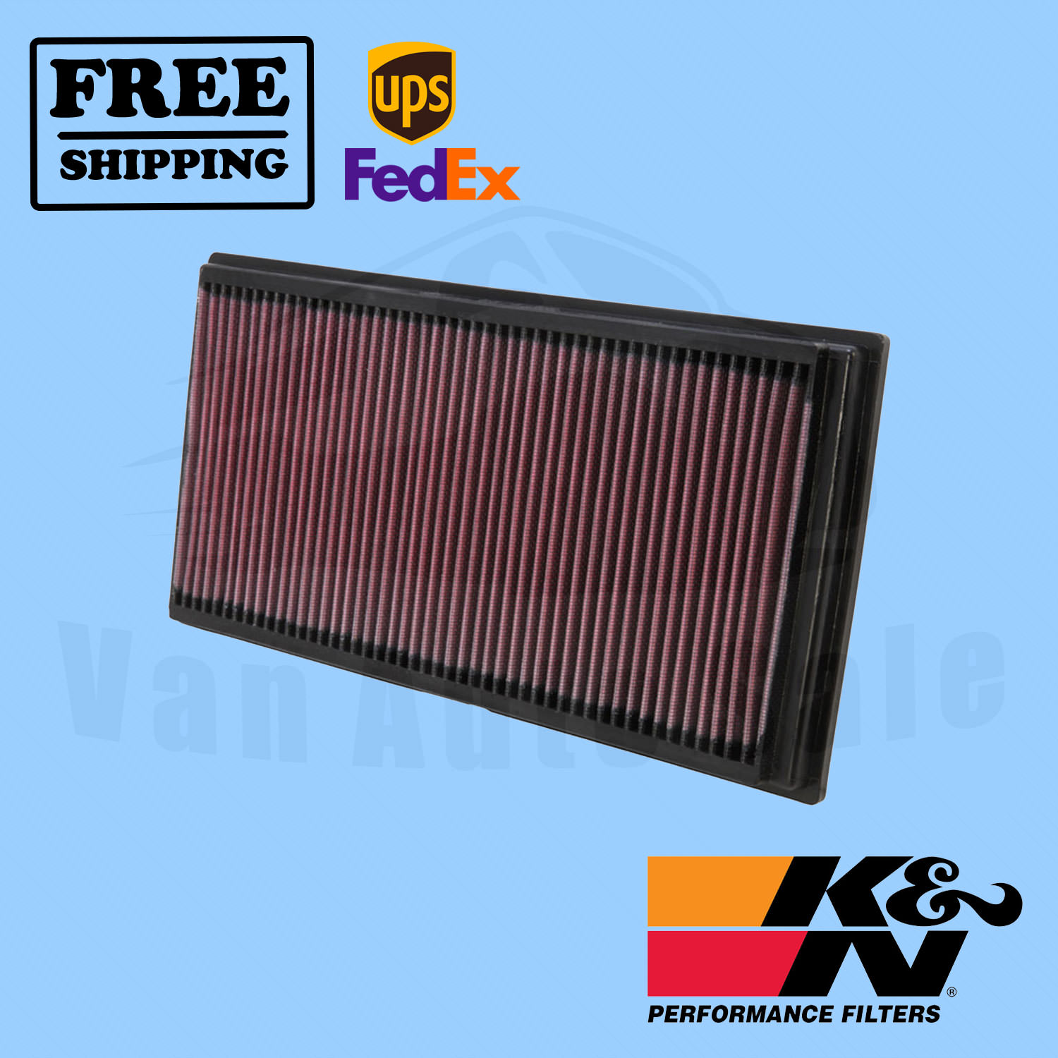 Audi | K&N vervangingsfilter Audi, Skoda, VW 3.2i & 3.6i, 33-2787