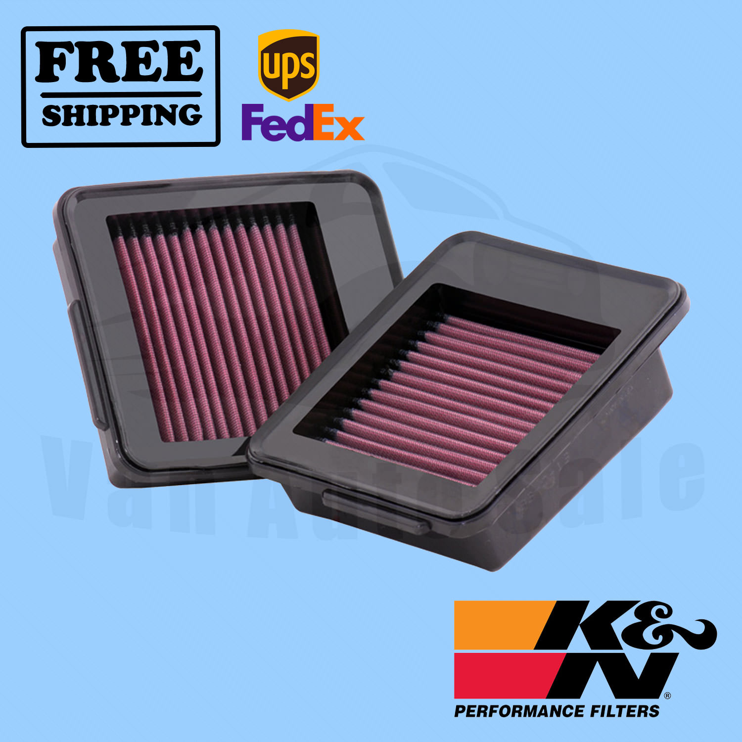 Replacement Air Filter K&N fits Nissan GT-R 2009-2020 - Picture 1 of 8