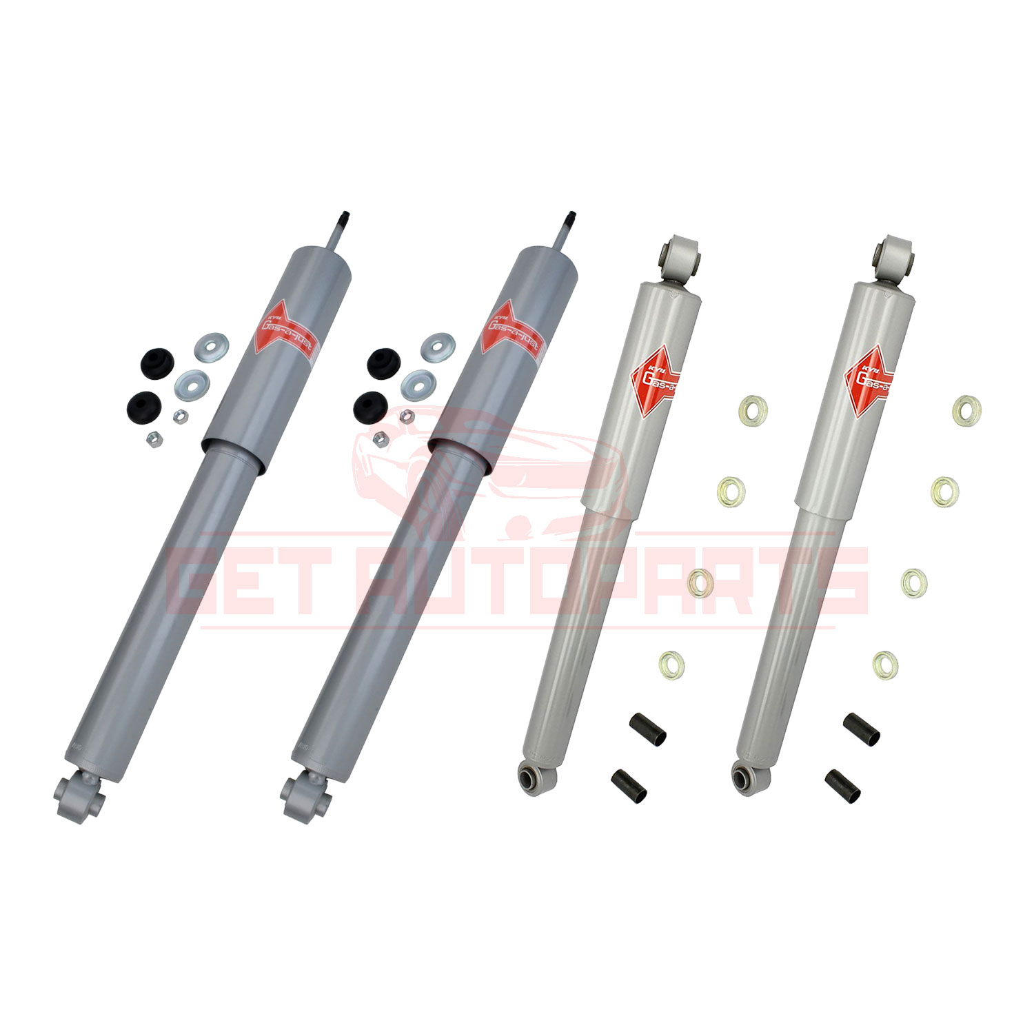 Kit 4 Kyb Gas A Just Monotube Shocks Set Front And Rear For Ford Bronco