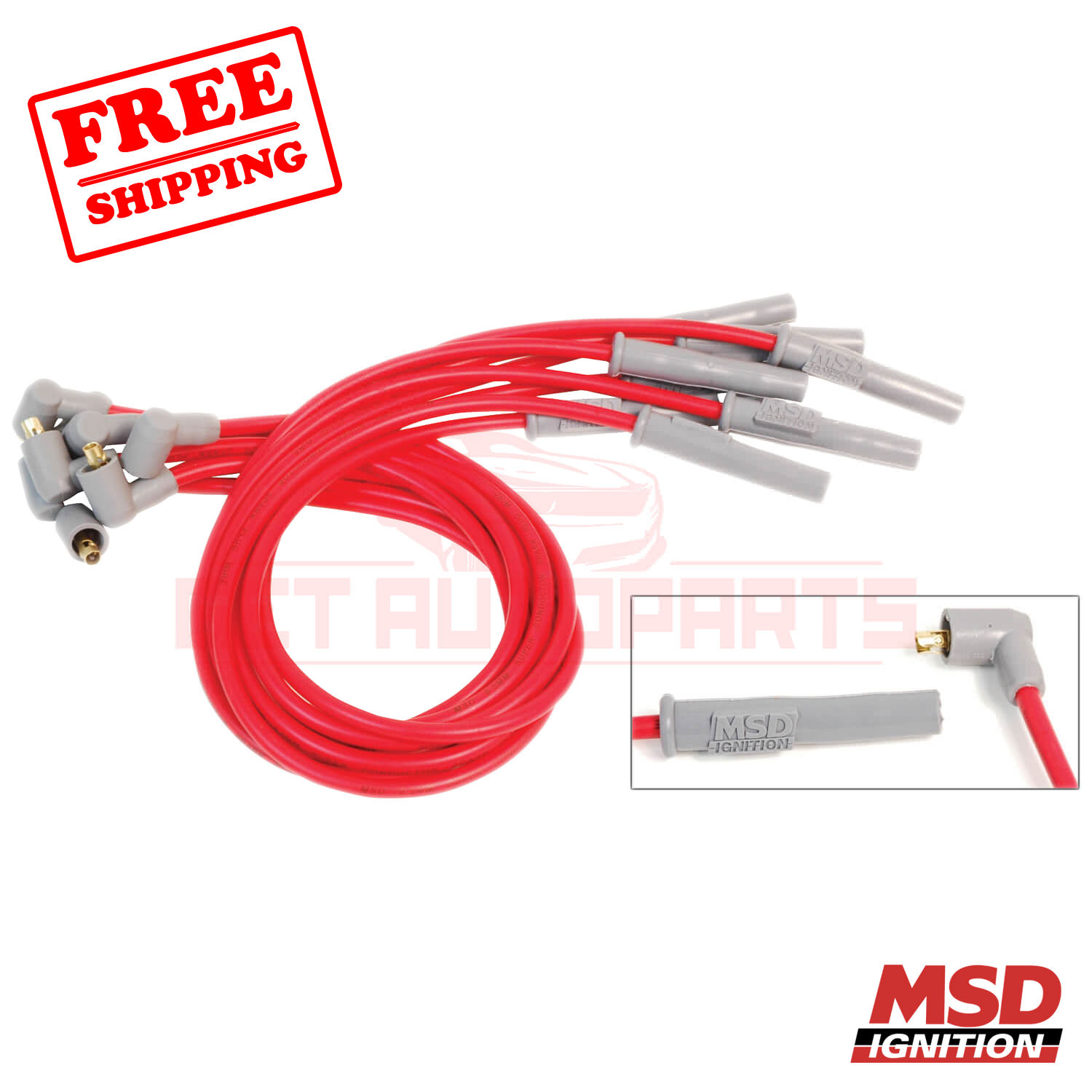 MSD Spark Plug Wire Set for Ford F-100 65-1976 - Picture 1 of 6