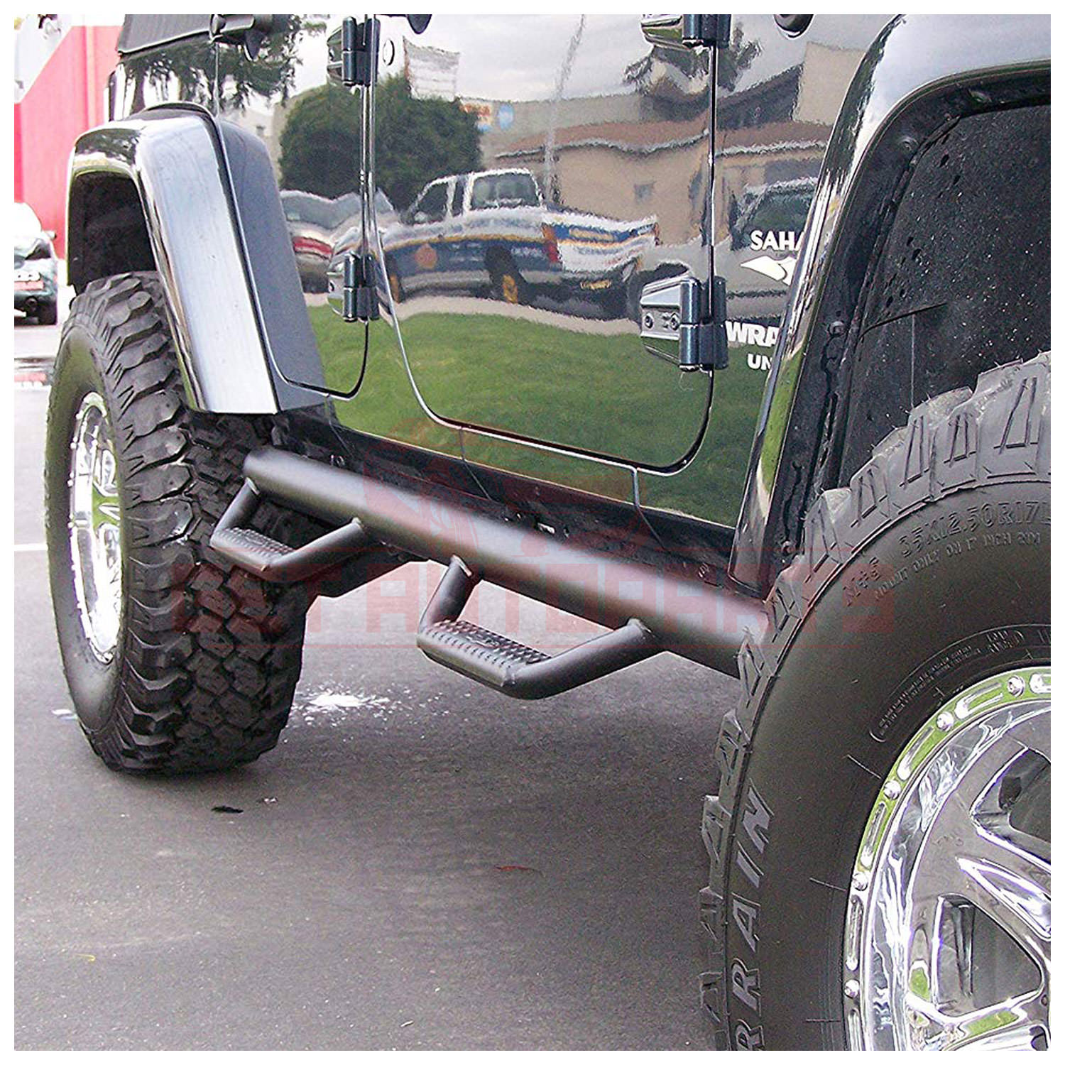 Nerf Bar ステップナーフバー4ドアnfab J0764フィット2007ジープラングラー Step Bar4 Door