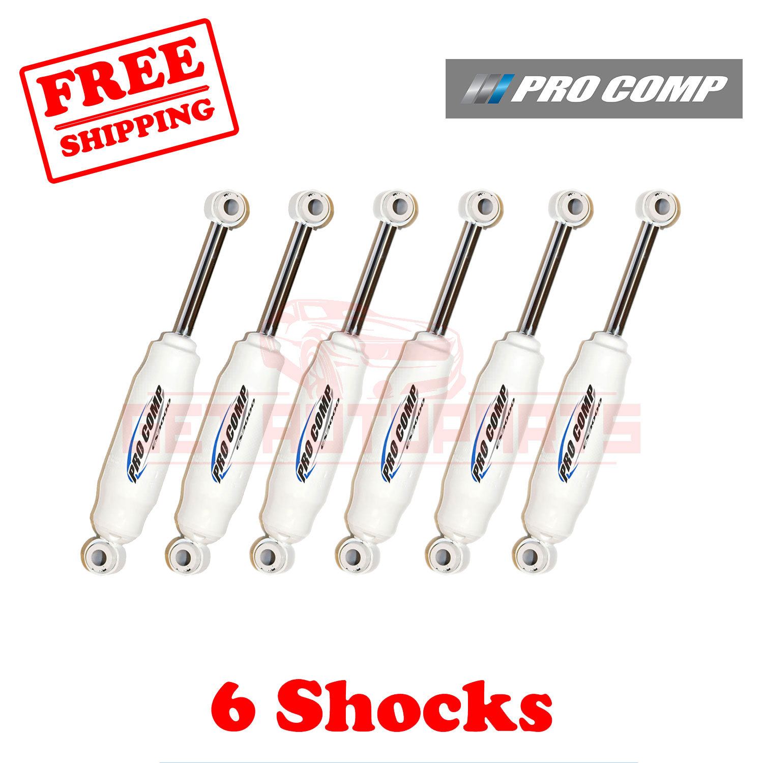 Kit of 6 Pro Comp 57" ES3000 Shocks for Chevrolet K10 Suburban 19731991 eBay