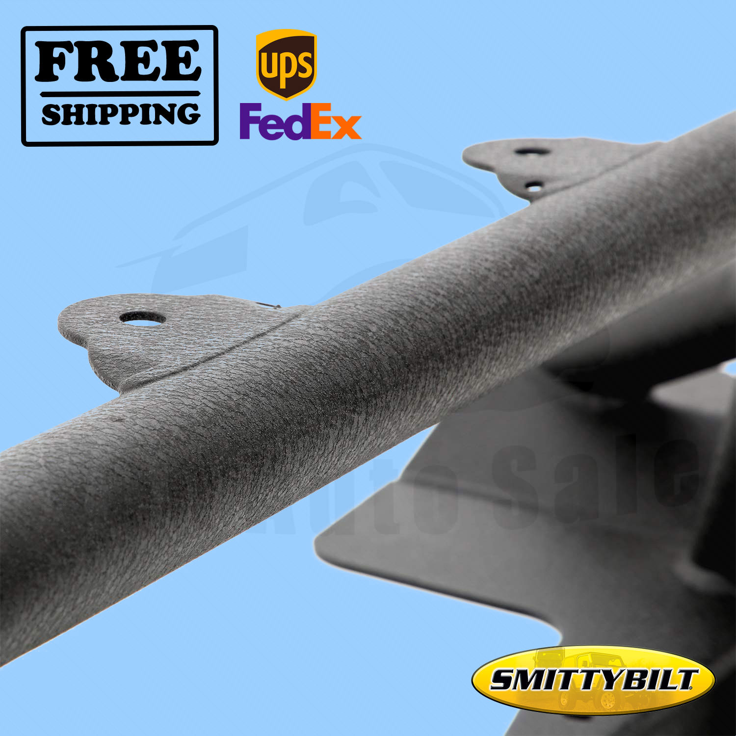 Front Bumper w/ Stinger Winch Plate D-Rings Smittybilt for Jeep Wrangler 07-10 - Picture 1 of 5