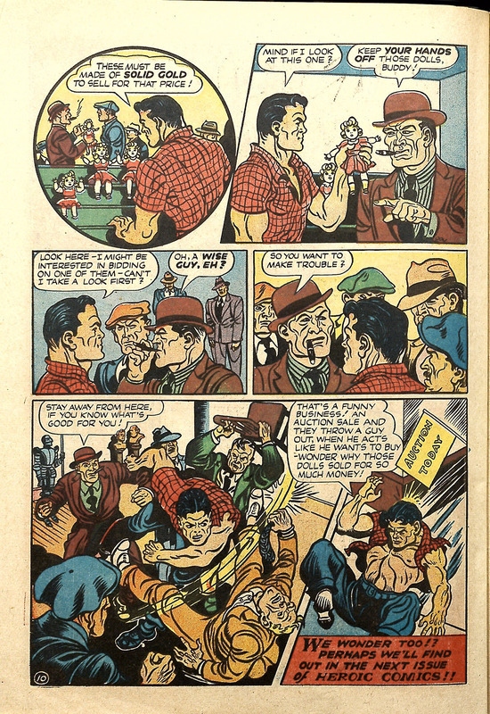 Note: "We wonder too!!" Heroic Comics #17 (March 1943). Eastern Color. Full page.