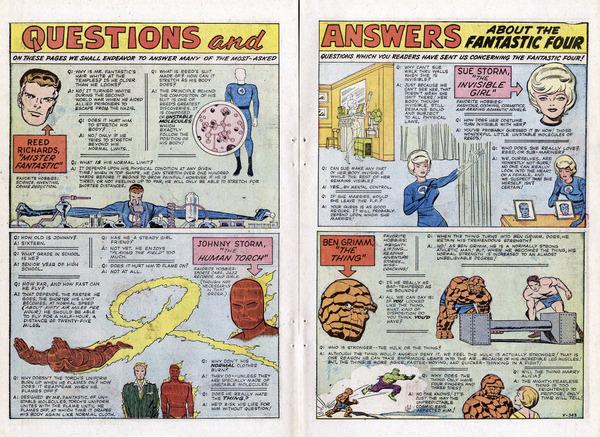 Documentary paratext: Fantastic Four Annual #1 (1963). Marvel Comics. 