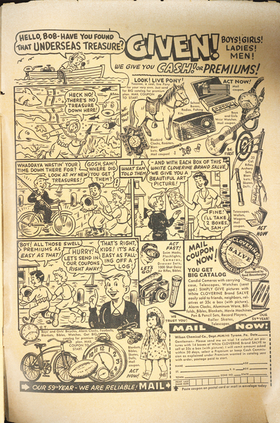 Advertisement: Miss America #64 (June 1954). Marvel Comics. 