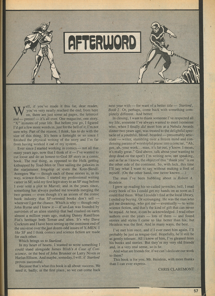 Afterword: Afterword. Marvel Preview #11 (1977). Marvel Comics. 