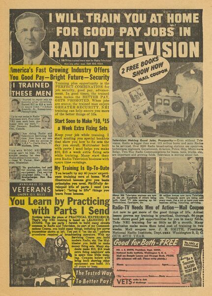 Advertisement: “I Will Train You at Home…” Bo #1 (June 1955). Charlton Comics Group. 
