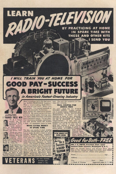 Advertisement: "Learn Radio-Television" Kathy #3 (April 1950). Standard Comics. 