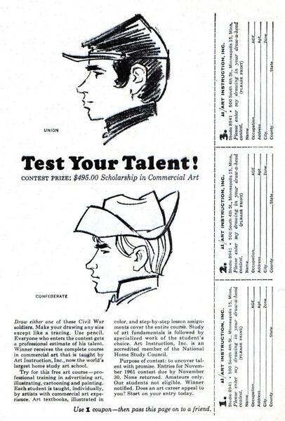 Solicitation: “Test Your Talent!” Fantastic Four #1 (November 1961). Marvel Comics. 