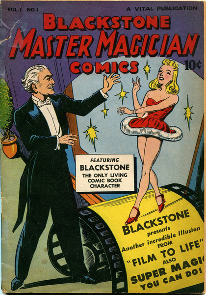 Cover: Blackstone Master Magician #1 (April 1946). Vital Comics. 