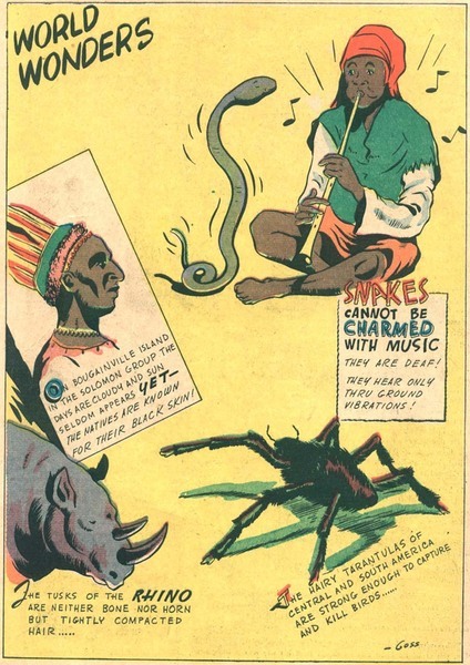 Documentary paratext: “World Wonders.” Hangman Comics #8 (Fall 1943). M. L. J. Magazines. 