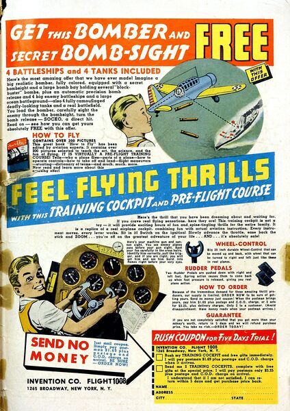 Advertisement: Heroic Comics #20 (September 1943). Eastern Color. 