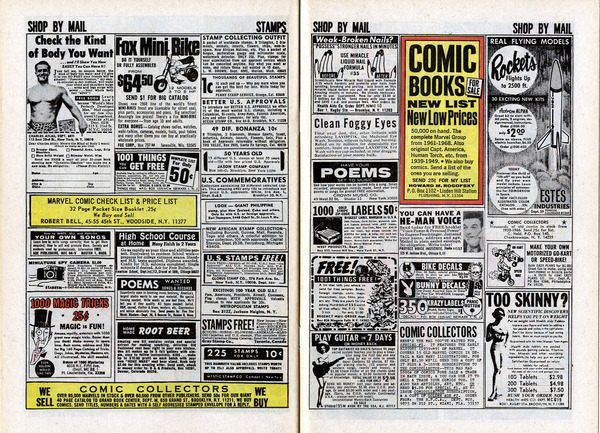 Advertisement: Amazing Spider-Man #65 (October 1968). Marvel Comics. 