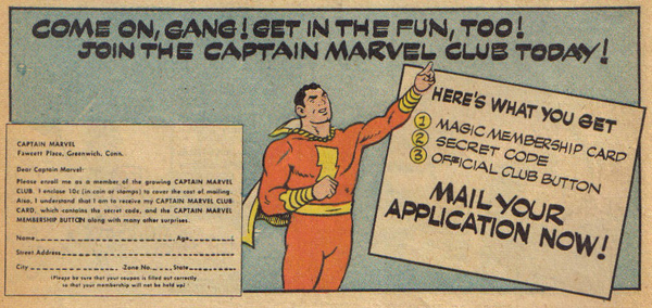 Advertisement: Captain Marvel Adventures #105 (February 1950). Fawcett. 