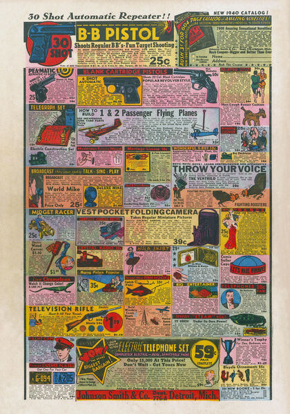 Advertisement: Planet Comics #1 (January 1940). Fiction House. 