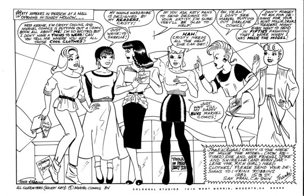 Authorial epitext: Katy Keene Magazine (fanzine) #16 (1984). 