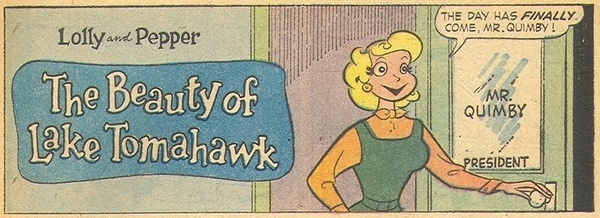 Intertitle: Lolly and Pepper #1086 (April 1960). Dell Comics 