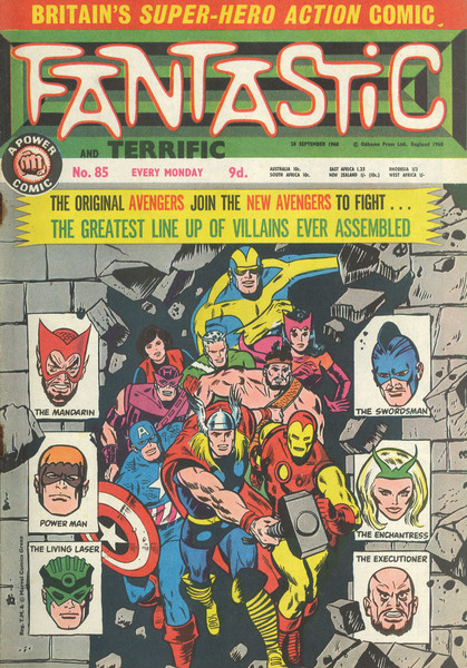 Cover: Fantastic! #85 (28 September 1968).  