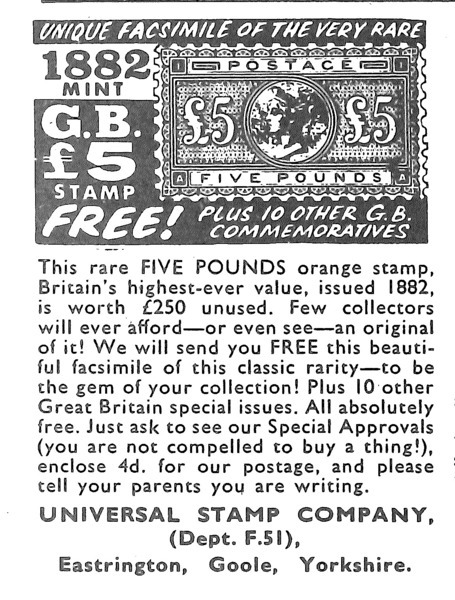 Advertisement: Fantastic! #85 (28 September 1968).  