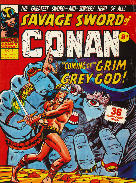 Cover: Savage Sword of Conan #3 (22 March 1975). 