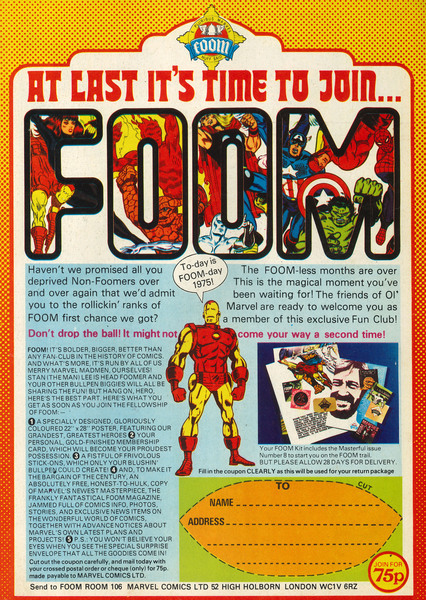 Advertisement: Savage Sword of Conan #3 (22 March 1975). 