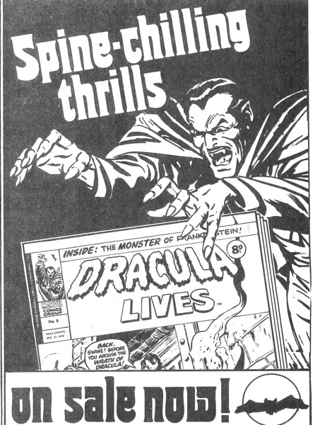 Advertisement: Savage Sword of Conan #3 (22 March 1975). 