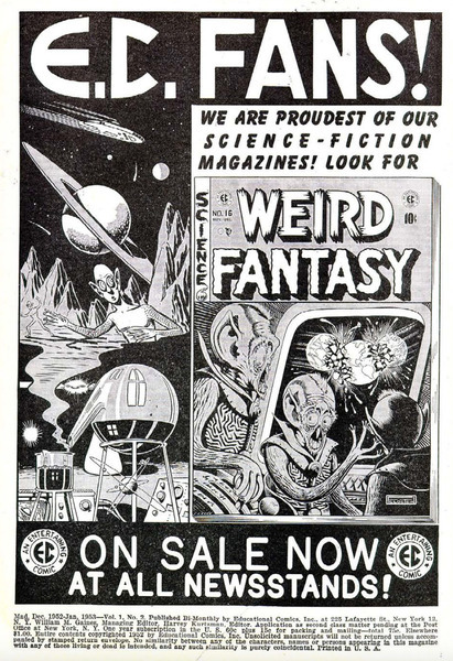 Advertisement: Mad #2 (17 September 1952). 