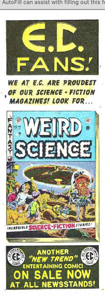 Publisher’s peritext: Mad #2 (17 September 1952). 