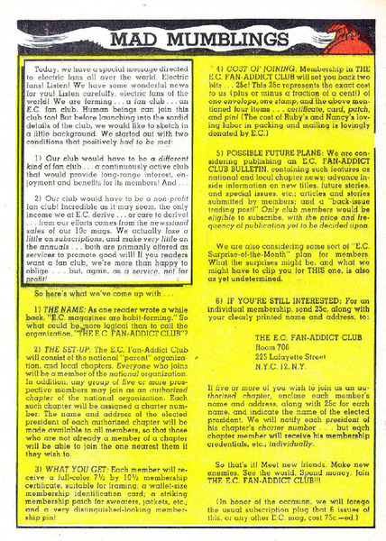 Correspondence: Mad #7 (16 July 1953). 