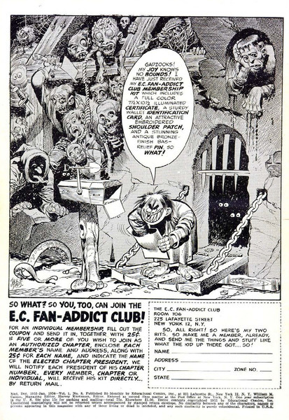 Advertisement: Mad #8 (1 September 1953). 
