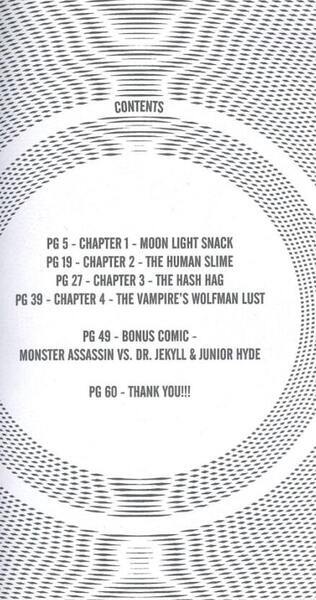 Table of contents: The Fang: Volume 1 (June 2018). 