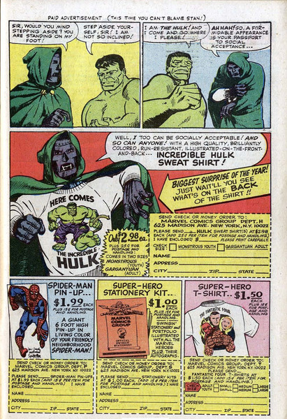 Advertisement: Fantastic Four #48 (March 1966). 