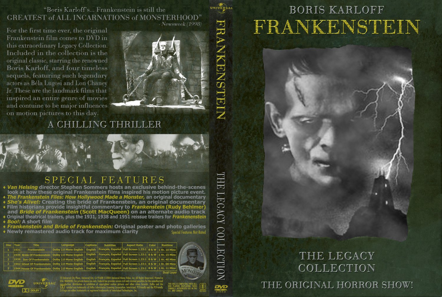 Frankenstein kápan á 75 ára afmæli myndarinnar.