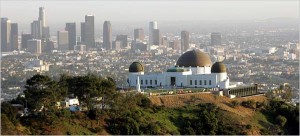 Griffith Observatory, rétt utan við Los Angeles.